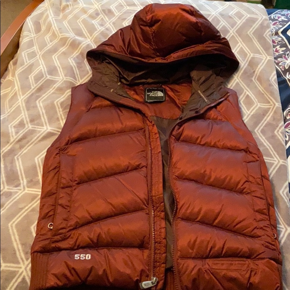 Rust burnt orange puffer vest